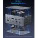Vention Док-станція USB3.2 Type-C --> HDMIx2, 8K30Hz/DP/USB-C3.2/2xUSB-A3.2/USB-A2.0/SD/TF/RJ45/3.5mm TRRS/P