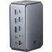 Vention Док-станція USB3.2 Type-C --> HDMIx2, 8K30Hz/DP/USB-C3.2/2xUSB-A3.2/USB-A2.0/SD/TF/RJ45/3.5mm TRRS/P