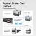 Vention Док-станція USB3.2 Type-C --> Mac mini DP 4K240Hz/M.2 NVMe/4xUSB 3.2/USB-C 3.2/3,5мм/SD/TF/PD