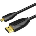 Vention Кабель HDMI M - Micro M, 1.0 м, V2.0 4K 60Гц 18Gbps HDR Dolby,  PVC Vention
