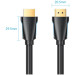 Vention Кабель HDMI M - M, 1.5м, V2.0, 4K 60Гц, Gold-Plated, PVC Vention