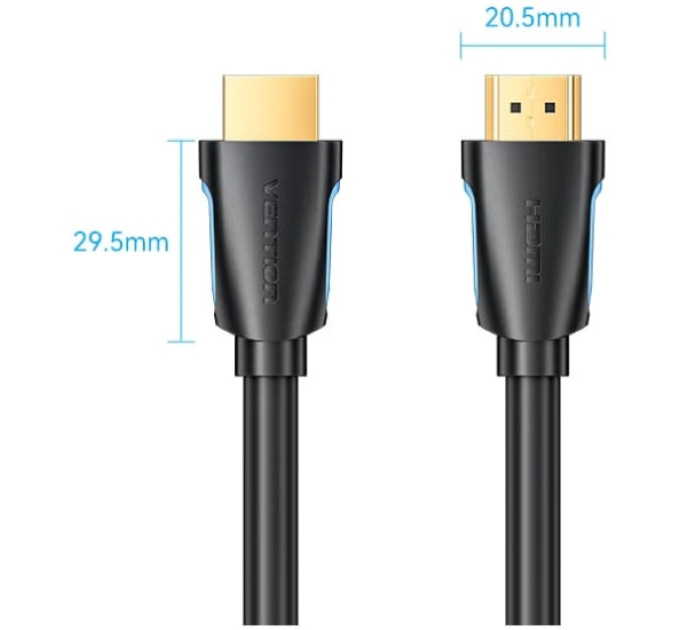 Vention Кабель HDMI M - M, 3.0м, V2.0, 4K 60Гц, Gold-Plated, PVC Vention