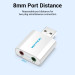 Vention Звукова карта USB AUX jack, 2*TRS (Mic + Ear), Aluminum alloy Vention