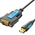 Vention Кабель USB 2.0 AM - RS-232 M, 2.0м, PVC, чорний Vention
