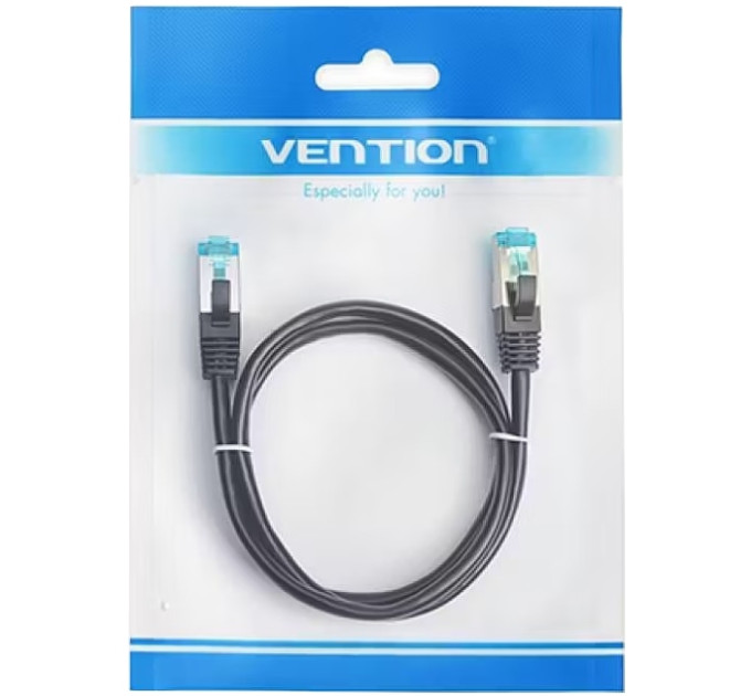 Vention Патчкорд FTP Cat.5e ( 1.0м чорний ), Vention