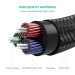 Ugreen Кабель мультимедійний 3.5mm M to 3.5mm M 0.5m 90° corner AV112 blue Ugreen (60178)