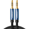 Ugreen Кабель мультимедійний 3.5mm M to 3.5mm M 0.5m 90° corner AV112 blue Ugreen (60178)