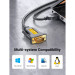 Ugreen Кабель для передачі даних USB to COM M 3.0m DB9 RS-232 CR104 black Ugreen (20223)