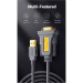 Ugreen Кабель для передачі даних USB to COM M 3.0m DB9 RS-232 CR104 black Ugreen (20223)