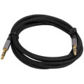 Patron Кабель мультимедійний 3.5mm M to 3.5mm M 1.2m black Patron (CAB-PN-MUL-J-J-12)