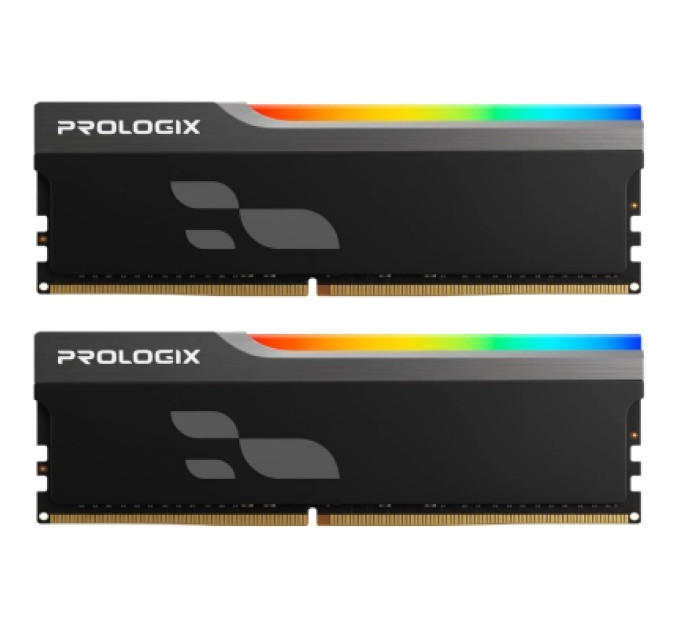 Модуль пам'яті для комп'ютера DDR4 32GB (2x16GB) 3600 MHz Onyx Black RGB Prologix (PRO32GB3600YBR4K)
