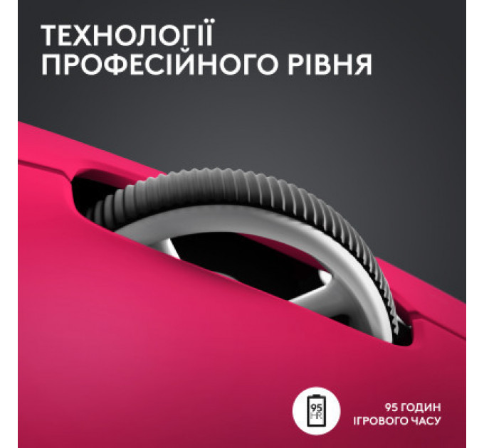 Мишка Logitech G Pro X Superlight 2 Lightspeed Wireless Magenta (910-006797)
