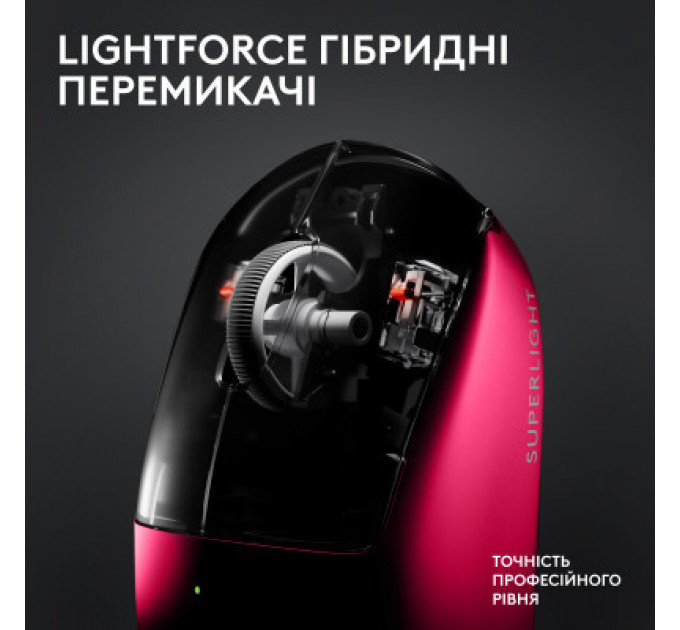 Мишка Logitech G Pro X Superlight 2 Lightspeed Wireless Magenta (910-006797)