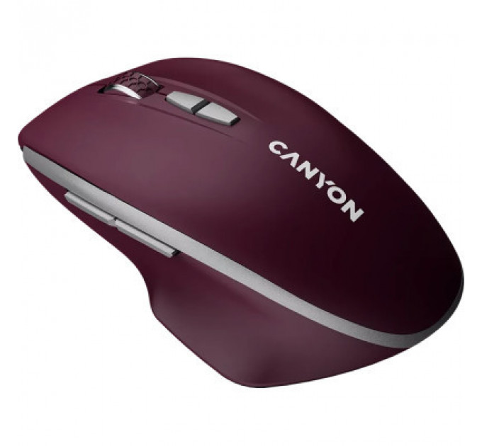 Мишка Canyon MW-21 Wireless Blue LED Burgundy (CNS-CMSW21BR)