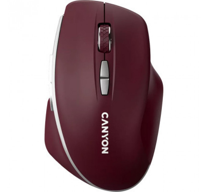 Мишка Canyon MW-21 Wireless Blue LED Burgundy (CNS-CMSW21BR)