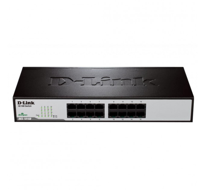 Комутатор мережевий D-Link DES-1016D/H1A