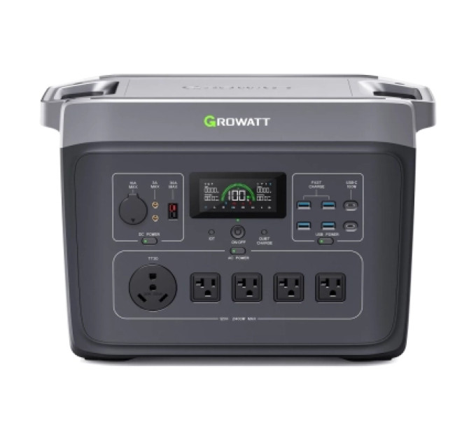 Зарядна станція Growatt Infinity 2000 Pro 2400W, 2048Wh (PPSL00.0002000)