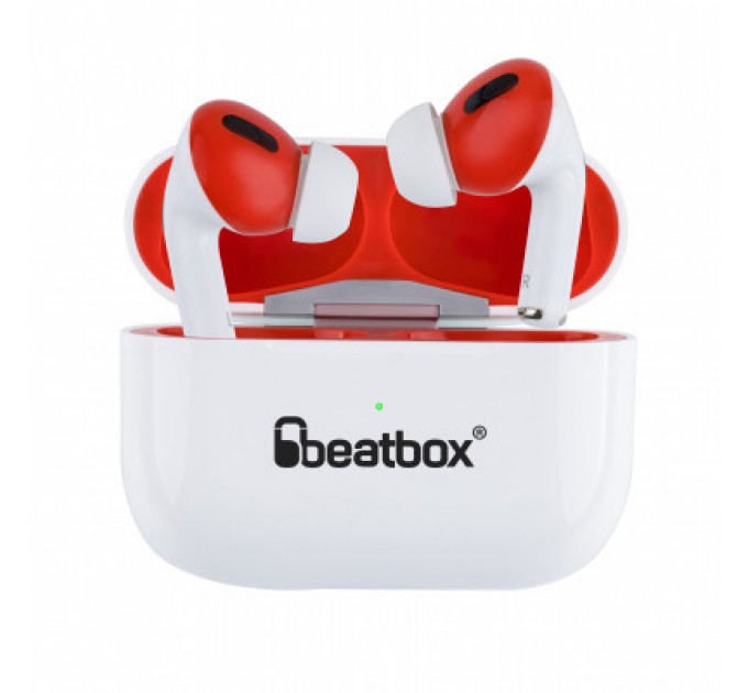 BeatBox Навушники BeatBox PODS PRO 1 Wireless Charging White-Red (bbppro1wcwr)
