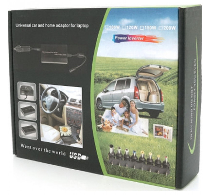 Блок живлення до ноутбуку Voltronic 100W Universal + Auto(12V), ручн. регулювання, 8 роз'ємів (34818 / YT-YBBP/100W)