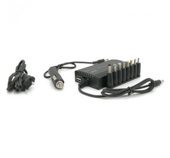 Блок живлення до ноутбуку Voltronic 100W Universal + Auto(12V), ручн. регулювання, 8 роз'ємів (34818 / YT-YBBP/100W)