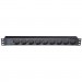 Eserver Силовий блок Eserver 19" 9 розеток, кабель 1.8м, алюм. корпус PDU 220В, 16А (WT-2261A-GER-9WAY)