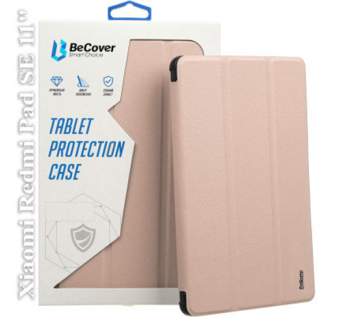 Чохол до планшета BeCover Soft Edge Stylus Mount Xiaomi Redmi Pad SE 11" Pink (710785)