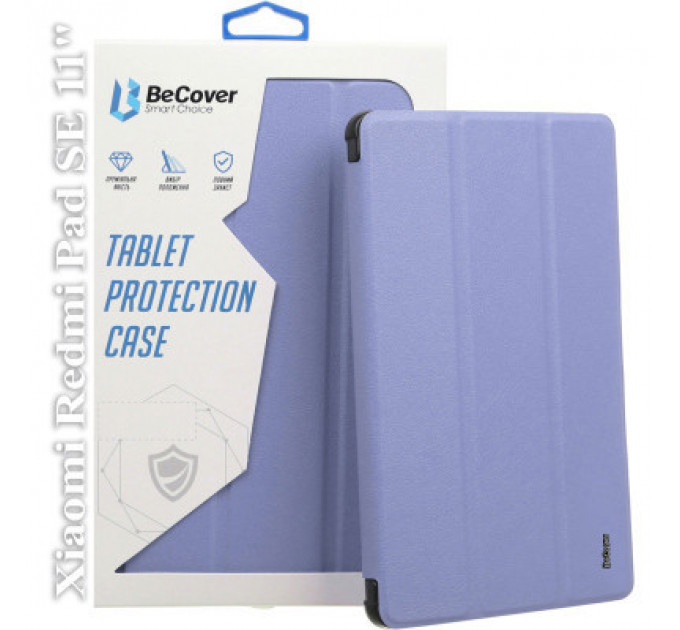 Чохол до планшета BeCover Soft Edge Stylus Mount Xiaomi Redmi Pad SE 11" Purple (710786)