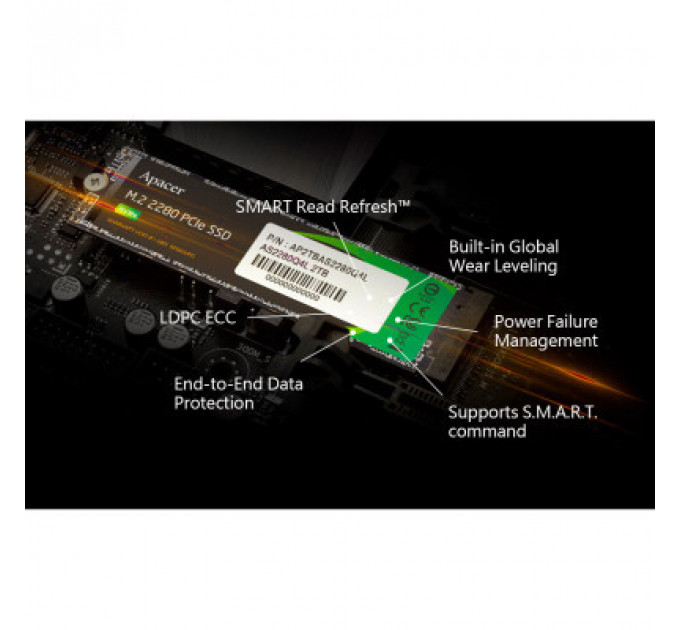 Накопичувач SSD M.2 2280 1TB Apacer (AP1TBAS2280Q4X-1)