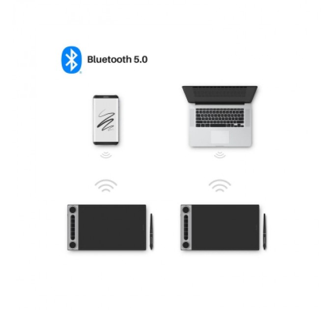 Huion Графічний планшет Huion Inspiroy Dial 2 (Q630M) + перчатка (Q630M)