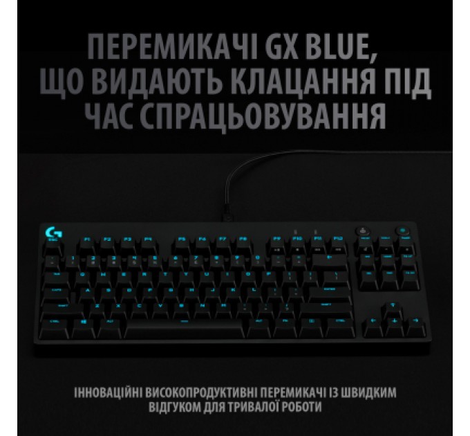 Клавіатура Logitech G PRO Mechanical Gaming USB UA Black (920-009392)