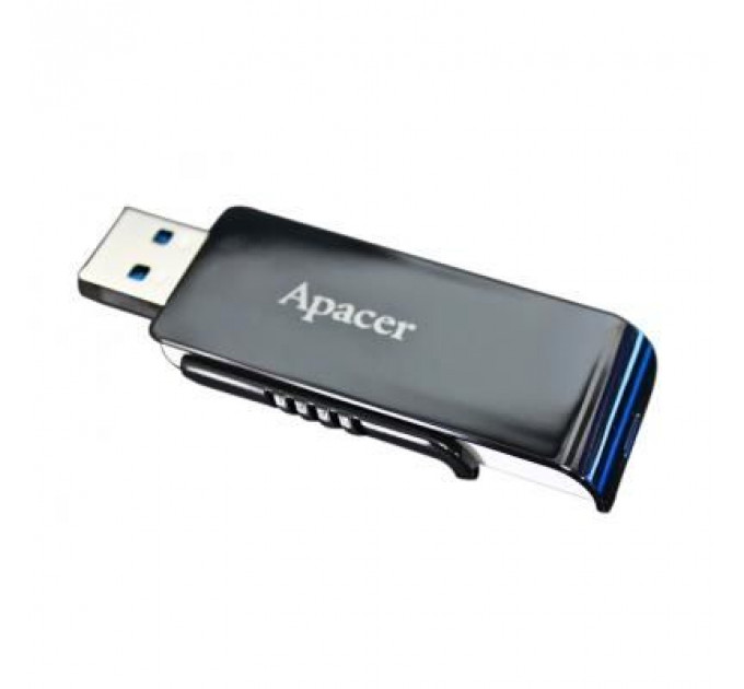 USB флеш накопичувач Apacer 64GB AH350 Black RP USB3.0 (AP64GAH350B-1)