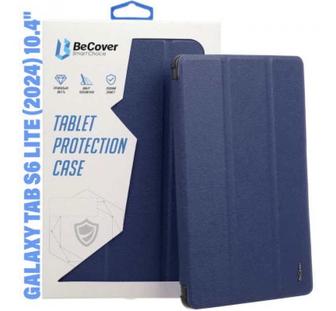 Чохол до планшета BeCover Smart Case Samsung Tab S6 Lite (2024) 10.4" P620/P625/P627 Deep Blue (710813)