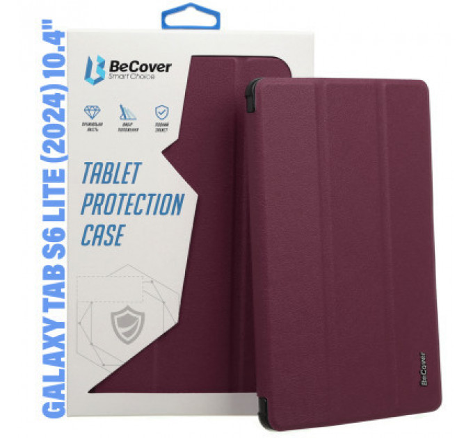 Чохол до планшета BeCover Smart Case Samsung Tab S6 Lite (2024) 10.4" P620/P625/P627 Red Wine (710821)