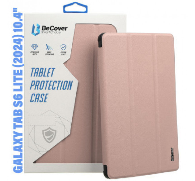 Чохол до планшета BeCover Soft Edge Stylus Mount Samsung Tab S6 Lite (2024) 10.4" P620/P625/P627 Rose Gold (710840)