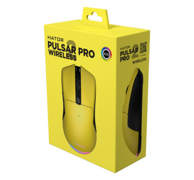 Мишка Hator Pulsar 2 Pro Wireless Yellow (HTM-532)