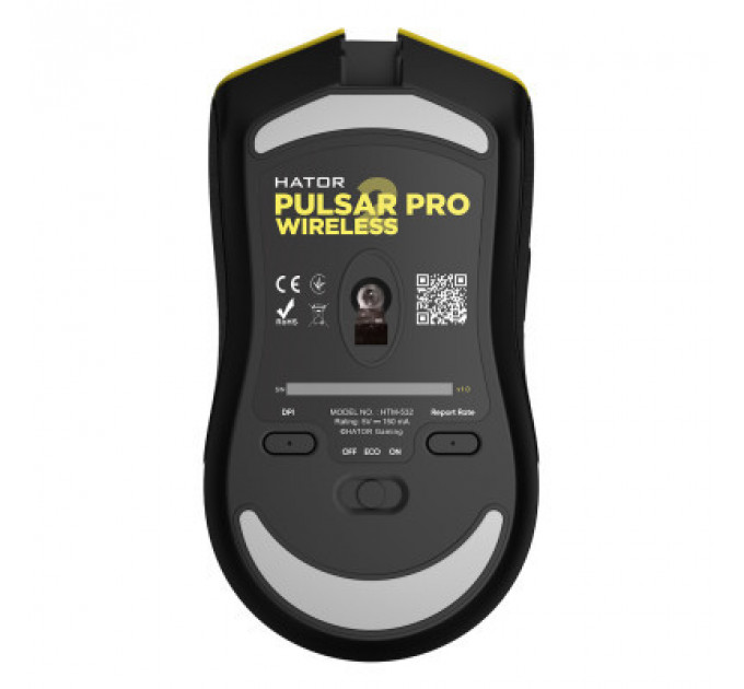 Мишка Hator Pulsar 2 Pro Wireless Yellow (HTM-532)