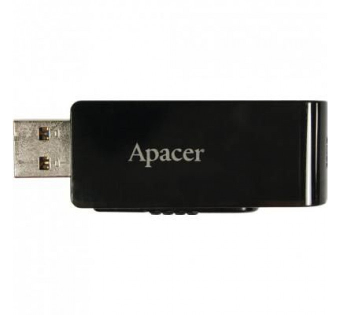 USB флеш накопичувач Apacer 128GB AH350 Black RP USB3.0 (AP128GAH350B-1)