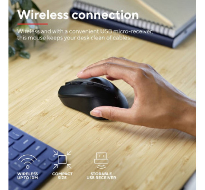 Мишка Trust Mydo Silent Wireless Black (25084)