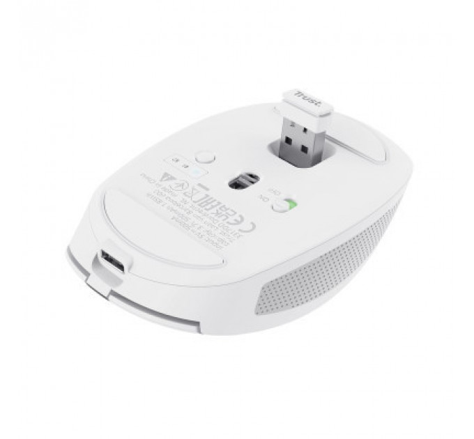 Мишка Trust Ozza compact Bluetooth/Wireless/USB-A White (24933)