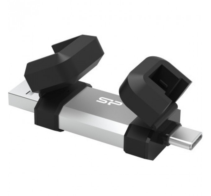 USB флеш накопичувач Silicon Power USB 64G SILICON POWER usb3.2+TypeC Mobile C51 (SP064GBUC3C51V1S)