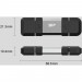USB флеш накопичувач Silicon Power USB 64G SILICON POWER usb3.2+TypeC Mobile C51 (SP064GBUC3C51V1S)