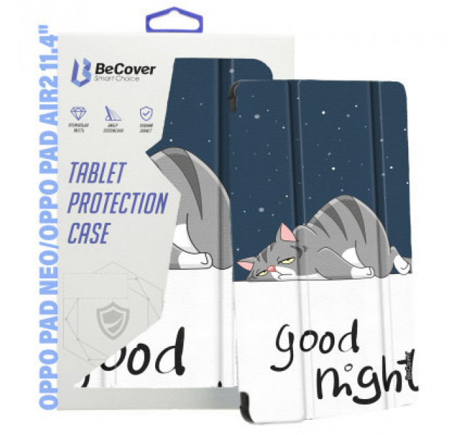 Чохол до планшета BeCover Smart Case Oppo Pad Neo (OPD2302)/ Oppo Pad Air2 11.4" Good Night (710986)