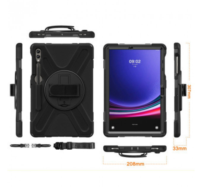 Чохол до планшета BeCover Heavy Duty Case Samsung Galaxy Tab S9 Plus (SM-X810/SM-X816)/S9 FE Plus (SM-X610/SM-X616) 12.4" (710445)