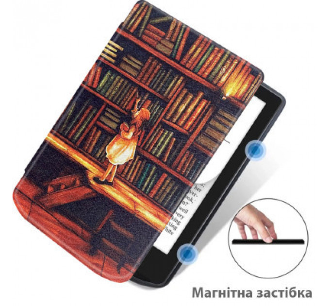 Чохол до електронної книги BeCover Smart Case PocketBook 629 Verse / 634 Verse Pro 6" Library Girl (710975)