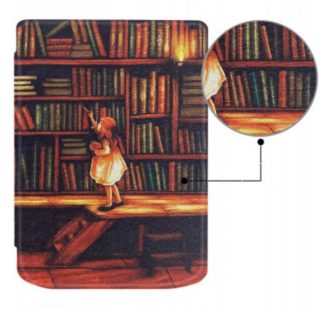 Чохол до електронної книги BeCover Smart Case PocketBook 629 Verse / 634 Verse Pro 6" Library Girl (710975)