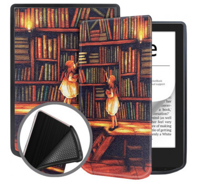 Чохол до електронної книги BeCover Smart Case PocketBook 629 Verse / 634 Verse Pro 6" Library Girl (710975)
