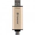 USB флеш накопичувач Transcend 512GB JetFlash 930C Gold-Black USB 3.2/Type-C (TS512GJF930C)