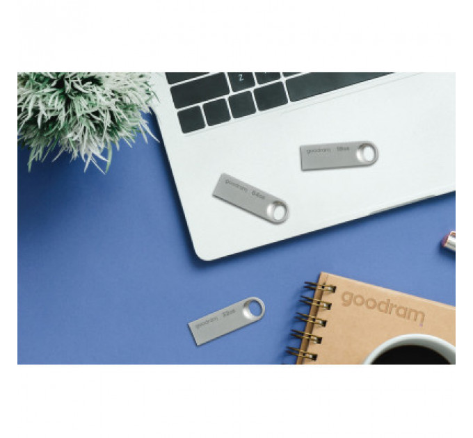USB флеш накопичувач Goodram 16GB UNO3 Steel USB 3.2 (UNO3-0160S0R11)
