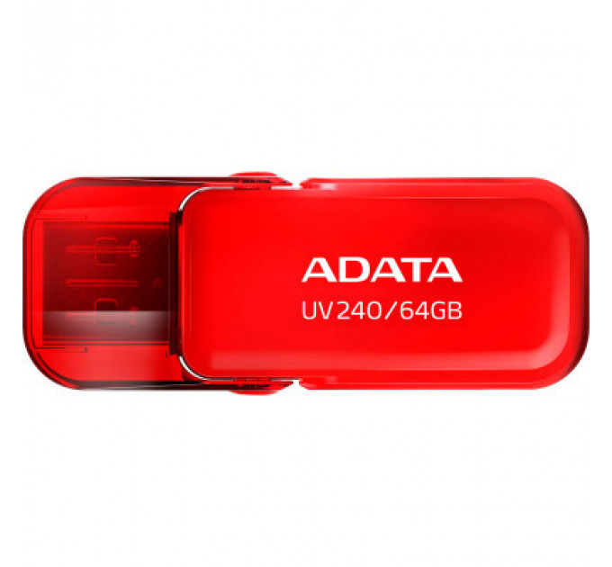 USB флеш накопичувач ADATA 64GB AUV 240 Red USB 2.0 (AUV240-64G-RRD)