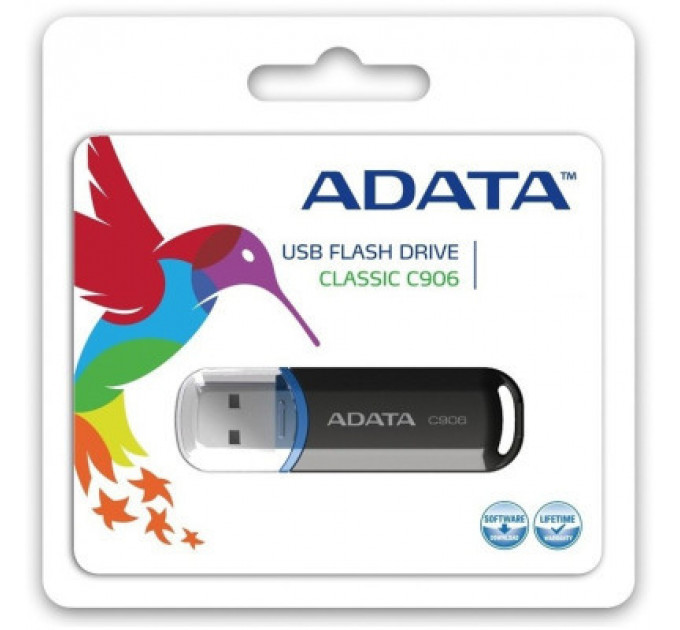 USB флеш накопичувач ADATA 64GB C906 Black USB 2.0 (AC906-64G-RBK)